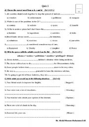 English Worksheet: quiz