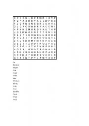 English Worksheet: body parts puzzle