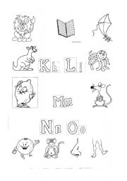 English worksheet: alphabet worksheet