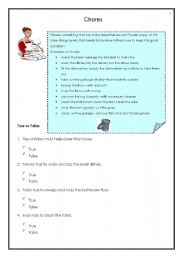 English Worksheet: Chores