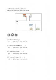 English Worksheet: Giving Directions