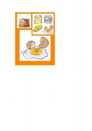 English Worksheet: Happy Food Families Pancakes - egg