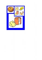 English worksheet: Happy Food Families Quiche - Cheese