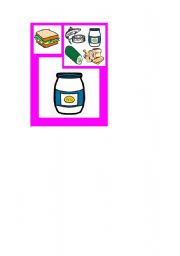 English worksheet: Happy Food Families Tuna Sandwich - Mayonnaise