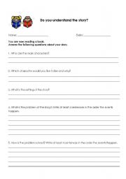 English Worksheet: Reading Assessment