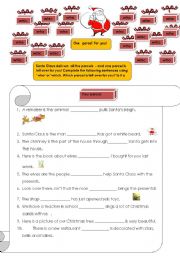 English Worksheet: Relative Pronouns who & which