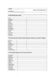 English worksheet: TOP vocaburaly for ecce /ecp