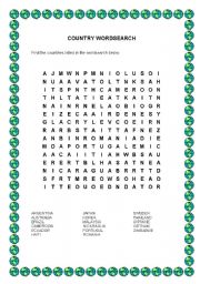 Country Wordsearch