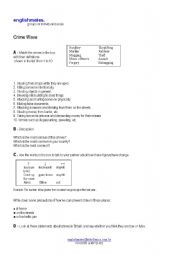 English worksheet: Types of crime