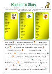 English Worksheet: Rudolphs story