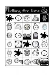 English Worksheet: Telling the Time Board Game (Analogue Clocks Only)