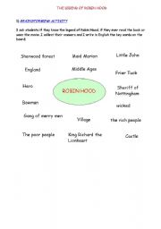 English Worksheet: The legend of Robin Hood