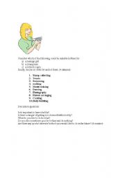English Worksheet: More CAE type interview/advanced speaking exercises
