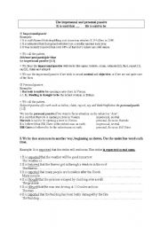 English Worksheet: The impersonal and personal passive