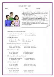 English Worksheet: Revision