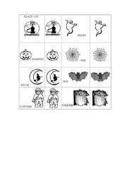 English worksheet: HALLOWEEN MEMORY