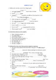 English Worksheet: SIMPLE PAST ACTIVITIES