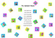 English Worksheet: Tha Alphabet Rhyme