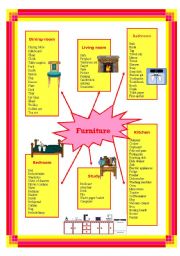 English Worksheet: Furniture