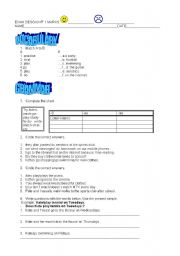 English worksheet: exam practice