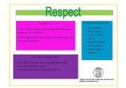 English Worksheet: Respect