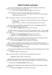 rules on subject-predicate agreement