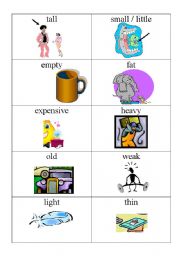 English Worksheet: Adjective flashcards part 3