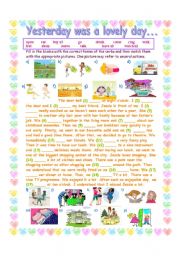 English Worksheet: simple past tense 