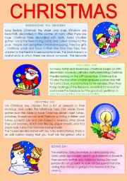 English Worksheet: Christmas