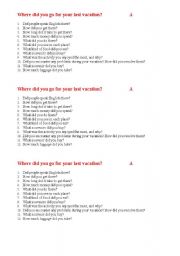 English Worksheet: pair work for hotels