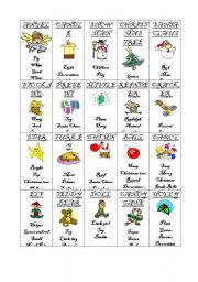 English Worksheet: A taboo on Christmas