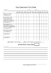 English Worksheet: behavior