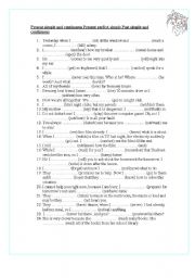 English Worksheet: Tenses Present Simple and Continuous Past Simple and Continuous Present Perfect 