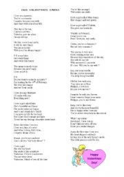 English Worksheet: Our Valentine poems