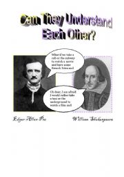 English worksheet: Can They  Understand Each Other?