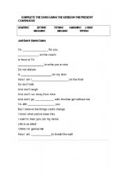 English worksheet: Fill in the blanks