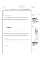 English Worksheet: Guided Writing