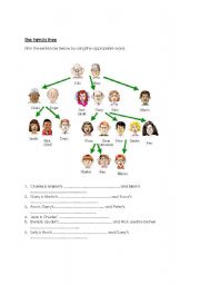 English Worksheet: Family tree