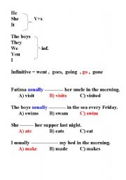 English Worksheet: simple present