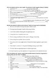 English Worksheet: exam