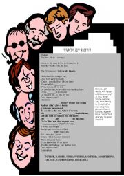English Worksheet: ode to my family