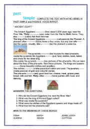 English Worksheet: PAST SIMPLE AND PAST PASSIVE