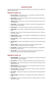 idiomatic pairs