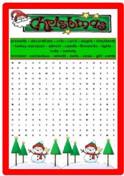 CHRISTMAS WORDSEARCH