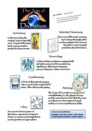 English Worksheet: The Arts of Divination