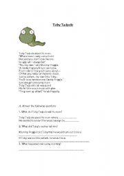 English Worksheet: Poem for kids