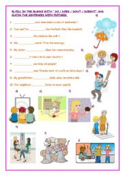 English Worksheet: PRESENT SIMPLE PART II