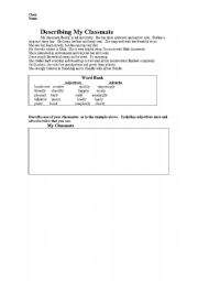 English Worksheet: Adjective & Adverb