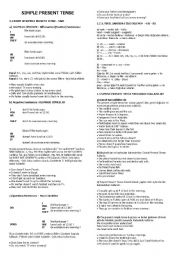 English worksheet: present simple tense