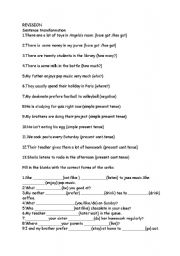 English worksheet: the simple present tense 